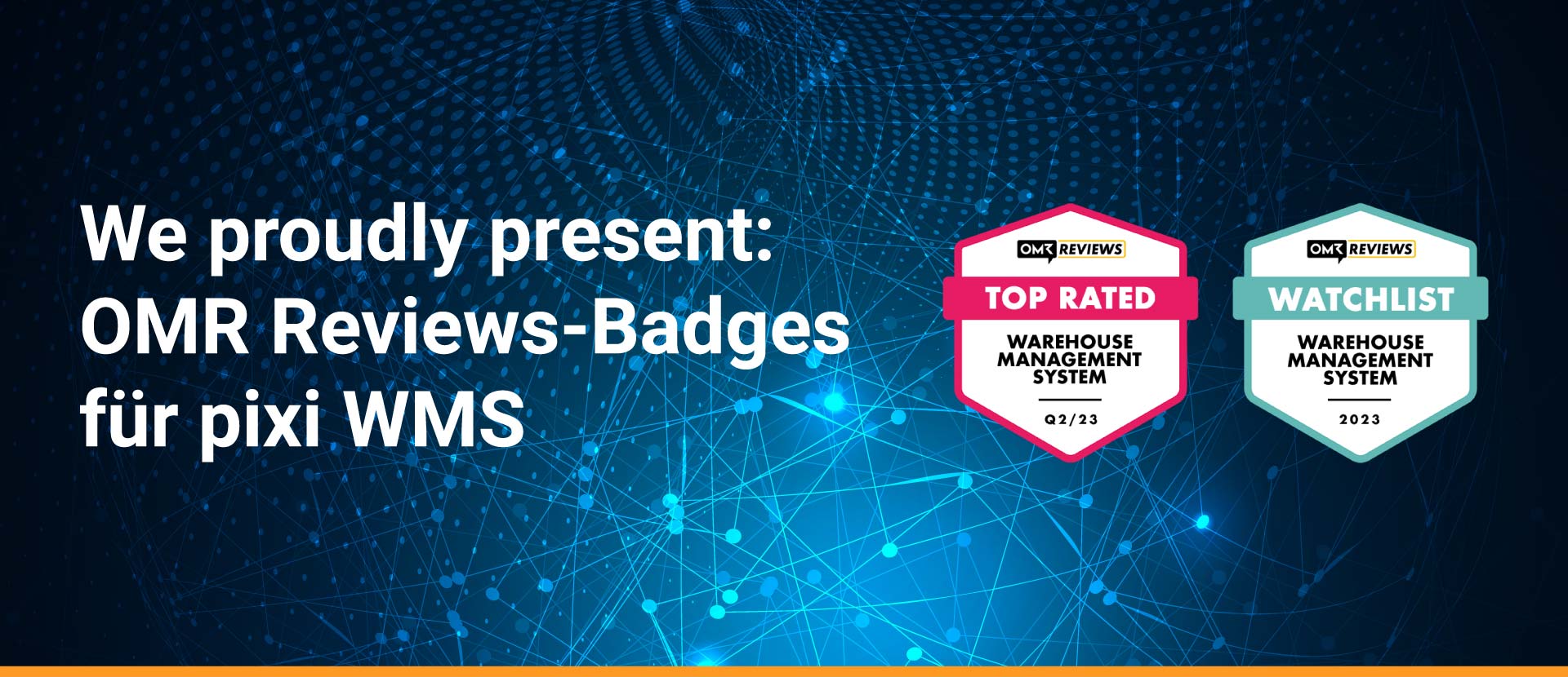 We proudly present: OMR Reviews-Badges für pixi WMS