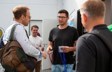 Kennenlernen untereinander beim pixi Customer Forum Leipzig.