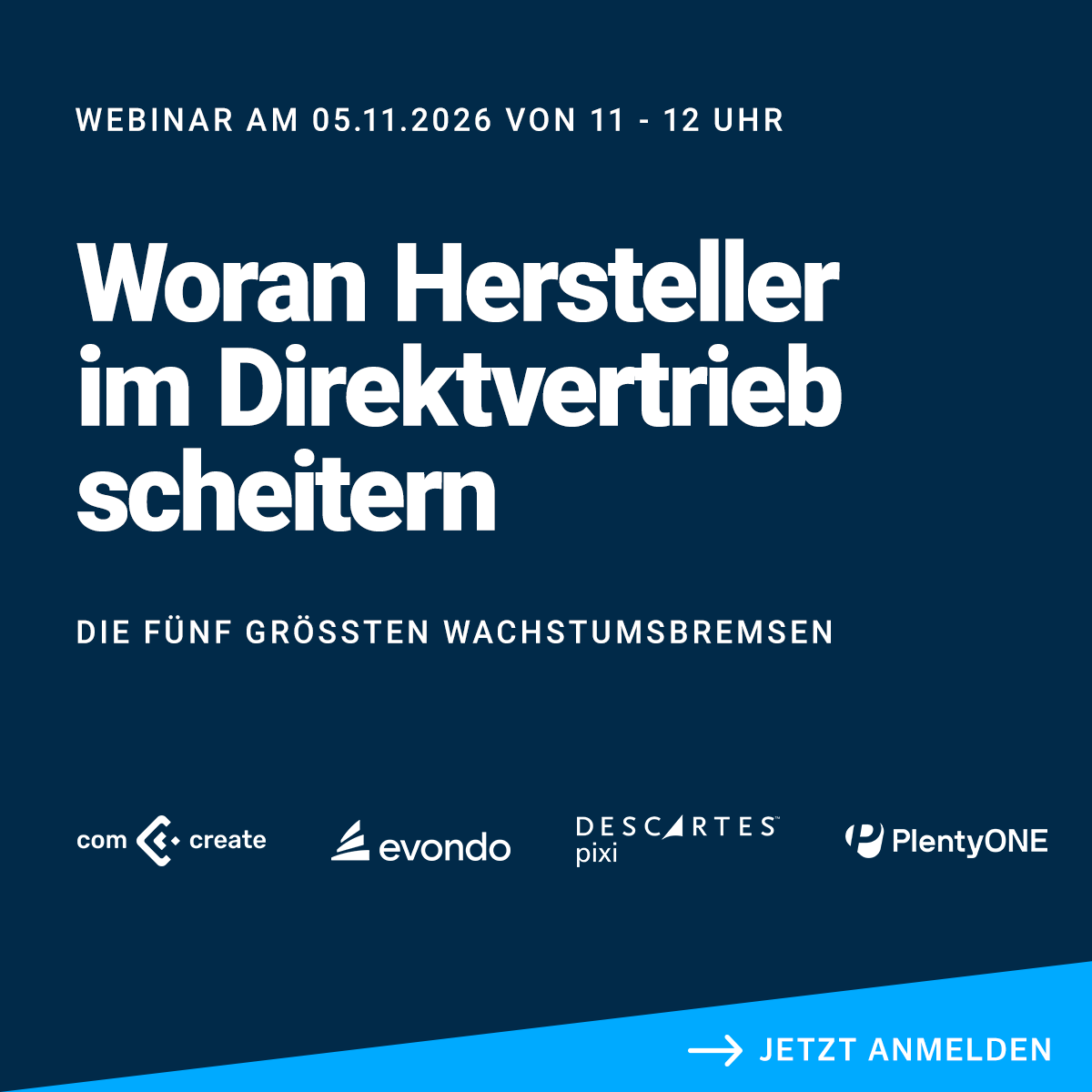Webinar am 05.11.2026: Woran Hersteller im Direktvertrieb scheitern